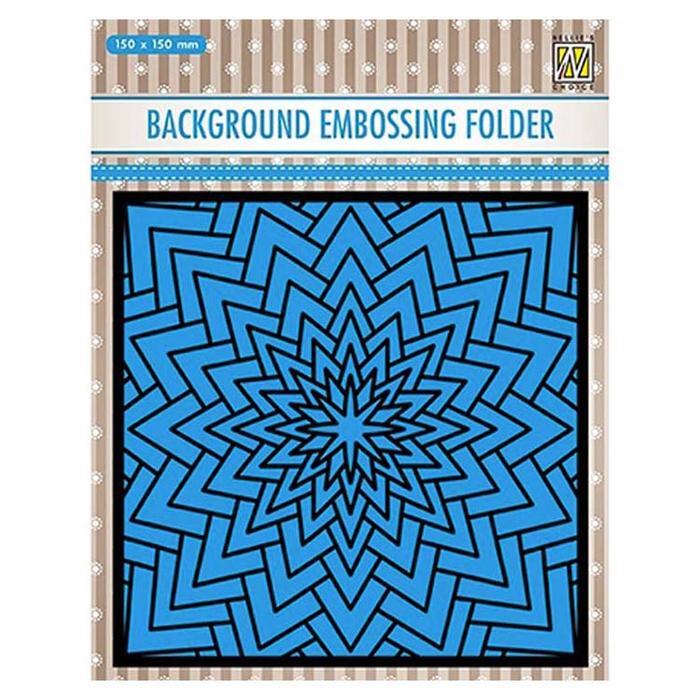 Nellie Snellen Embossing Folder Big Star 15cm x 15cm