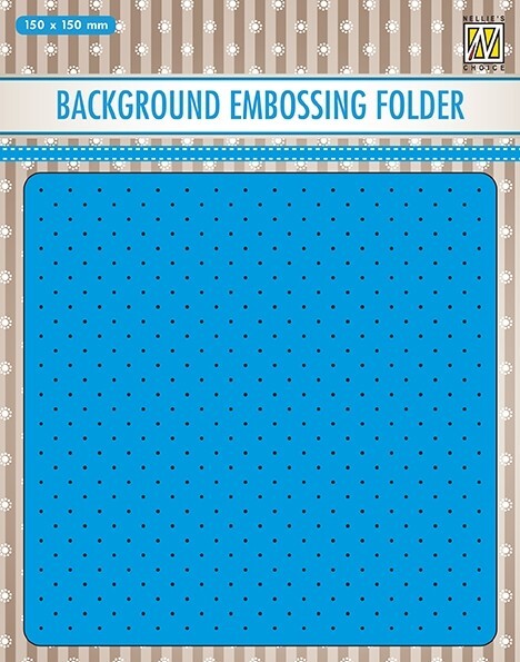 Nellie Snellen Embossing Folder Small Dots Swiss 15cm x 15cm 