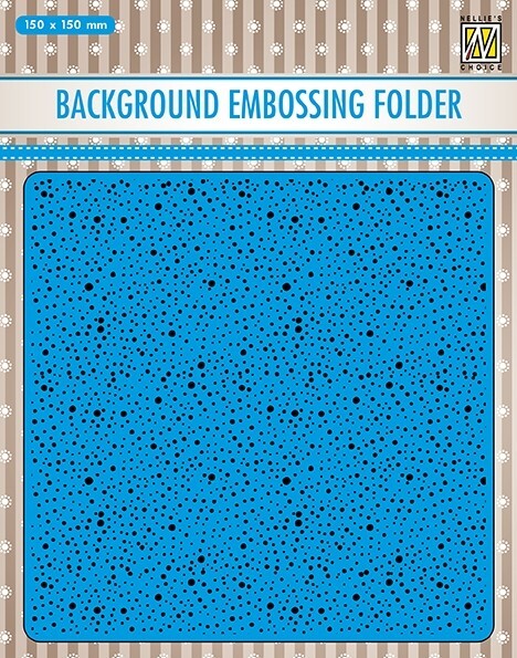 Nellie Snellen Embossing Folder Dots Background 15cm x 15cm