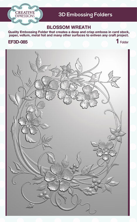 Blossom Wreath - Embossing Folder By Creative Expressions