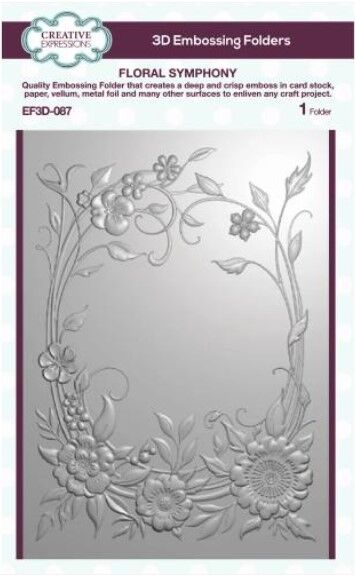 Floral Symphony - 3D Embossing Folder By Creative Expressions