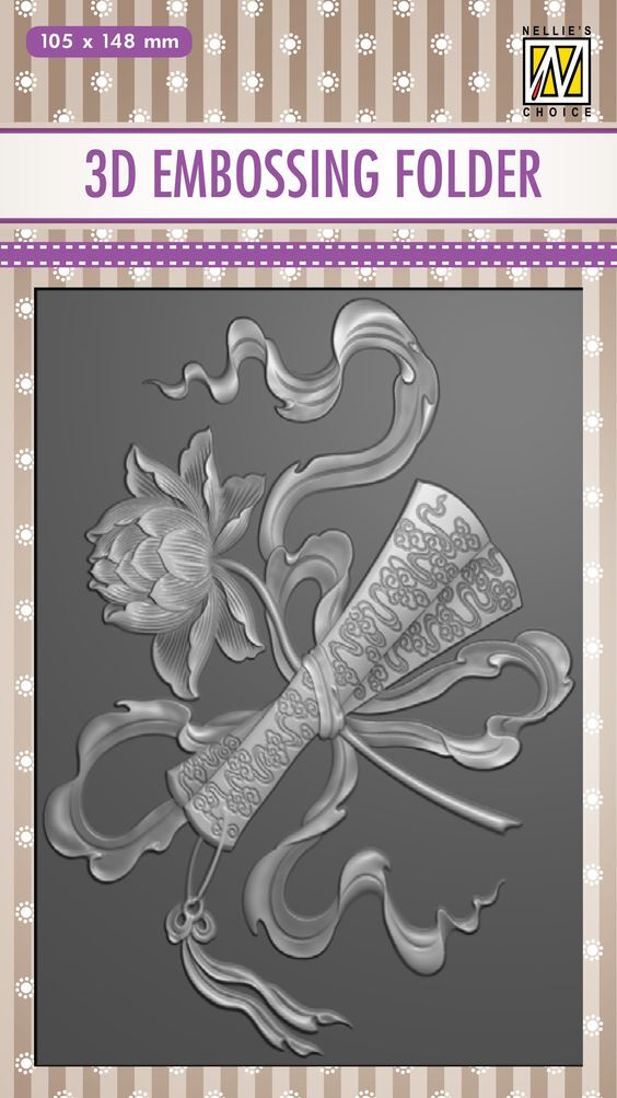 Nellie Snellen 3D Embossing Folder Diploma EF3D026