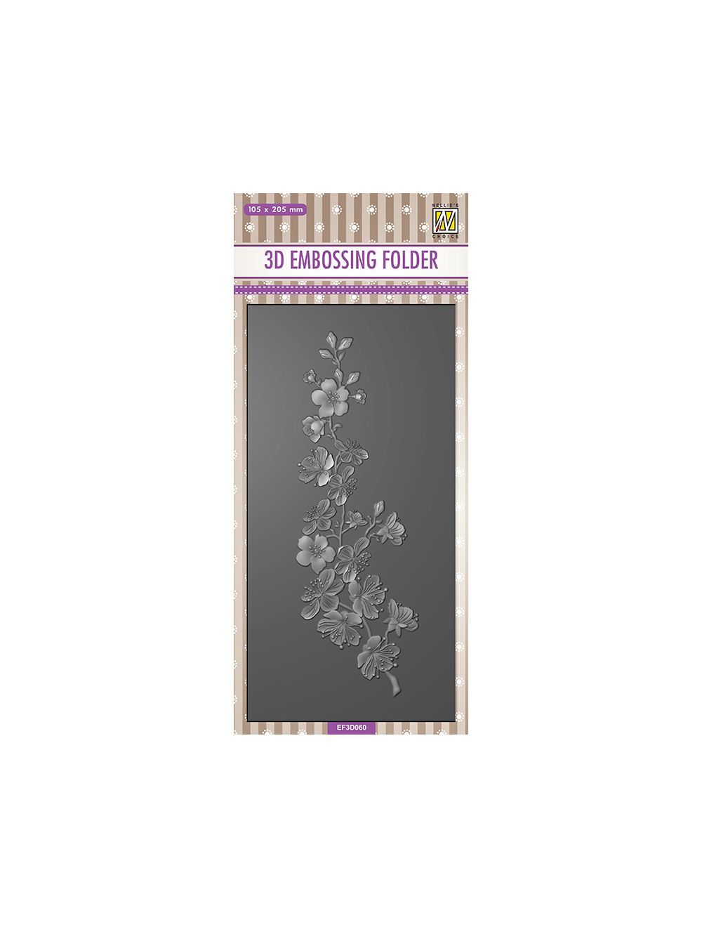 Nellie Snellen 3D Embossing Folder Blossom EF3D060