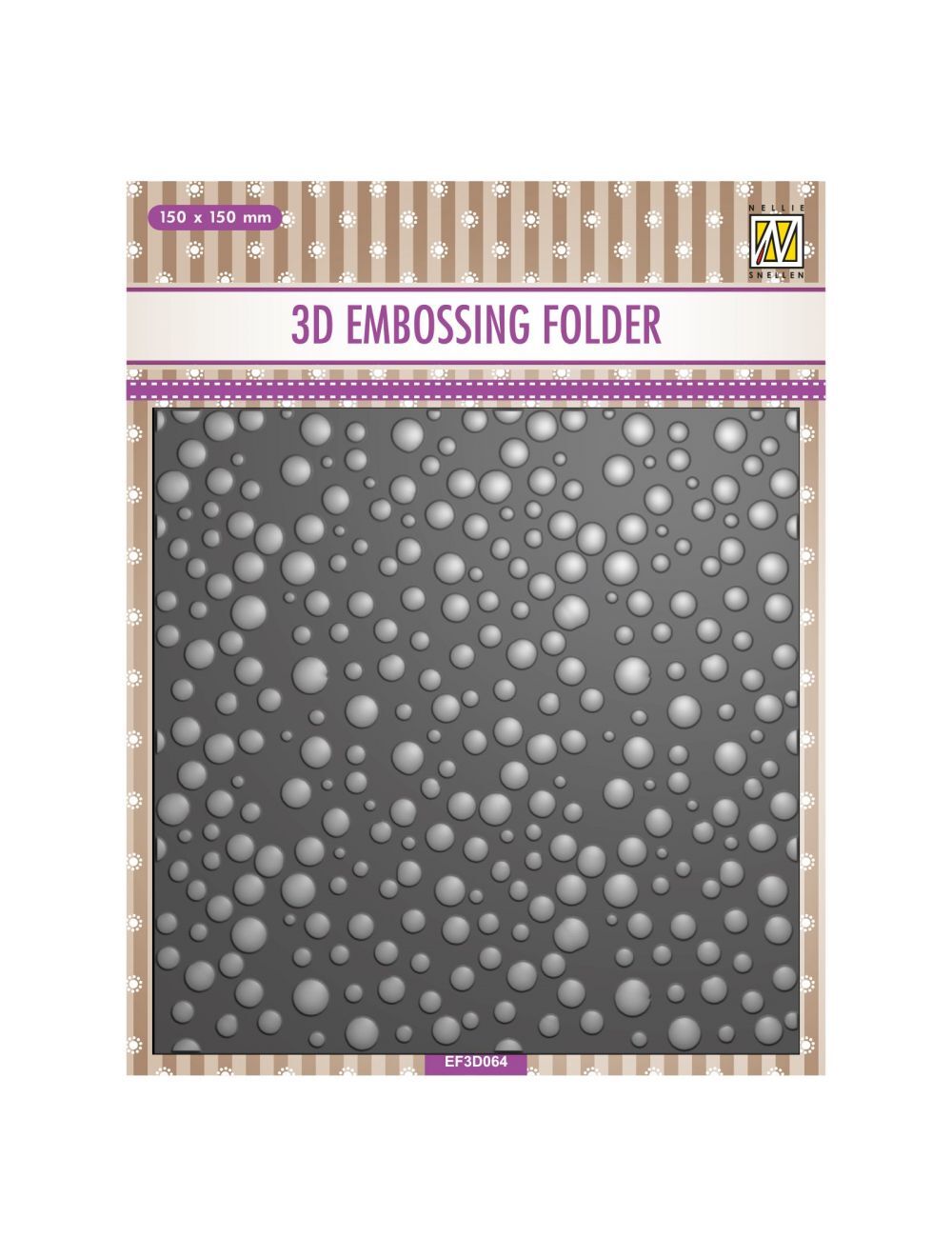 Nellie Snellen 3D Embossing Folder Snow EF3D064