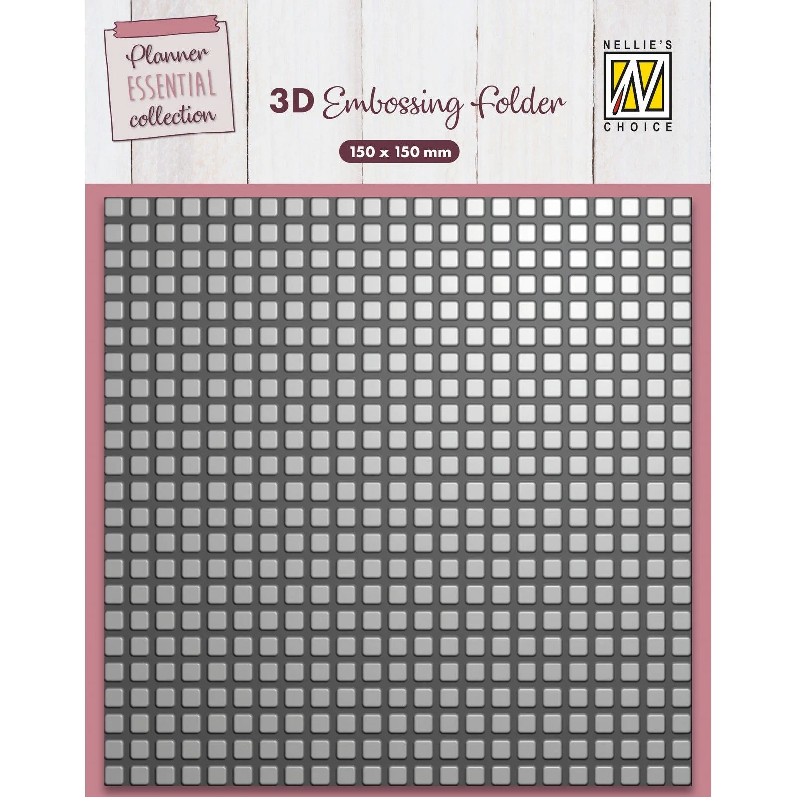 Nellie’s Choice 3D Embossing Folder - Blocks - EF3D087