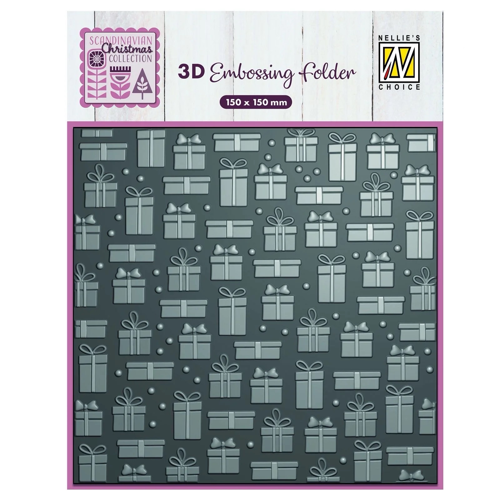Nellie’s Choice 3D Embossing Folder - Presents - EF3D096
