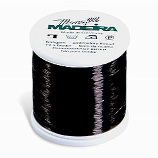 Madeira Monofil Thread No. 60 Smoke (Black) 1,000 meters Fine Invisible Thread
