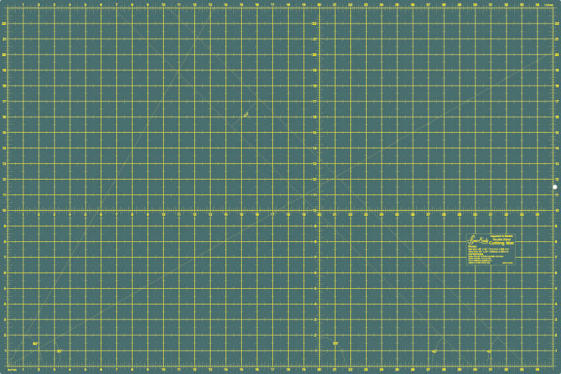 Sew Easy Double Sided Self Healing Cutting Mat Extra Large 36 x 24 Inches 90cm x 60cm