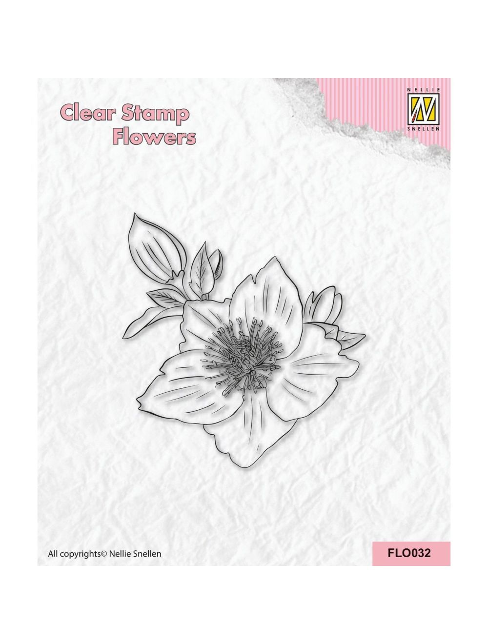 Nellie Snellen Flower Stamp - Helleborus - FLO032