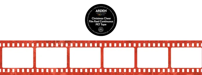 Arden Creative Film Reel Continuous PET Tape - Christmas Cheer