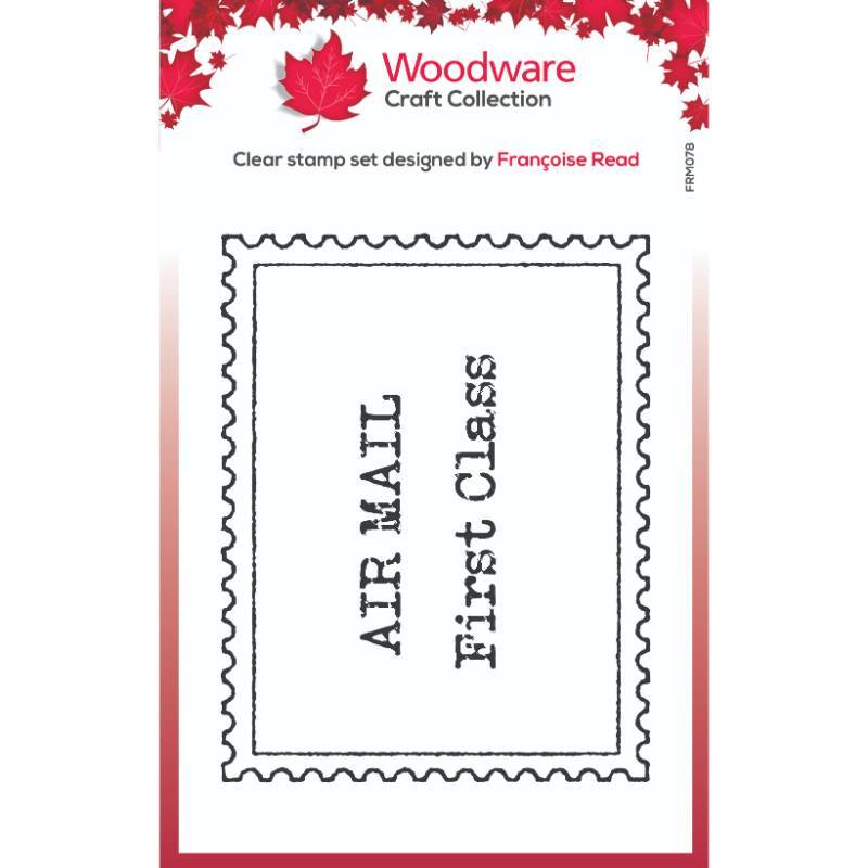 Woodware Clear Singles 3” x 4” Stamp - Empty Postage Stamp - FRM078