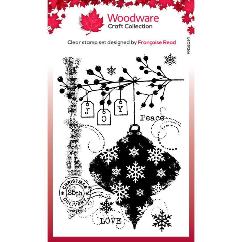 Woodware Clear Singles Winter Bauble 4 in x 6 in Stamp Set FRS1014
