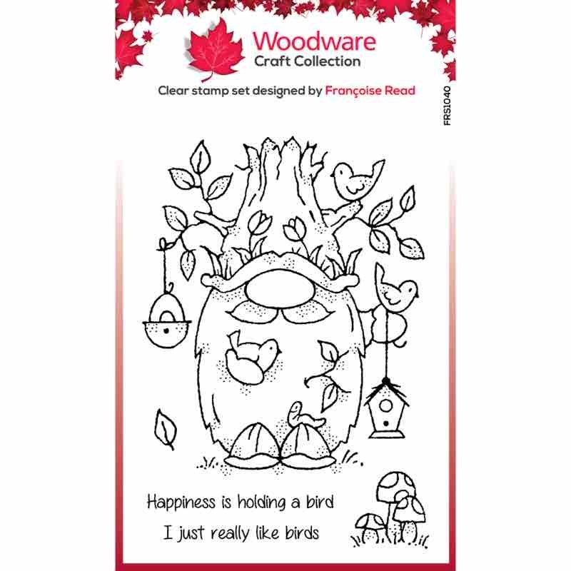 Woodware Clear Singles 4” x 6” Stamp Set - Birdwatching - FRS1040