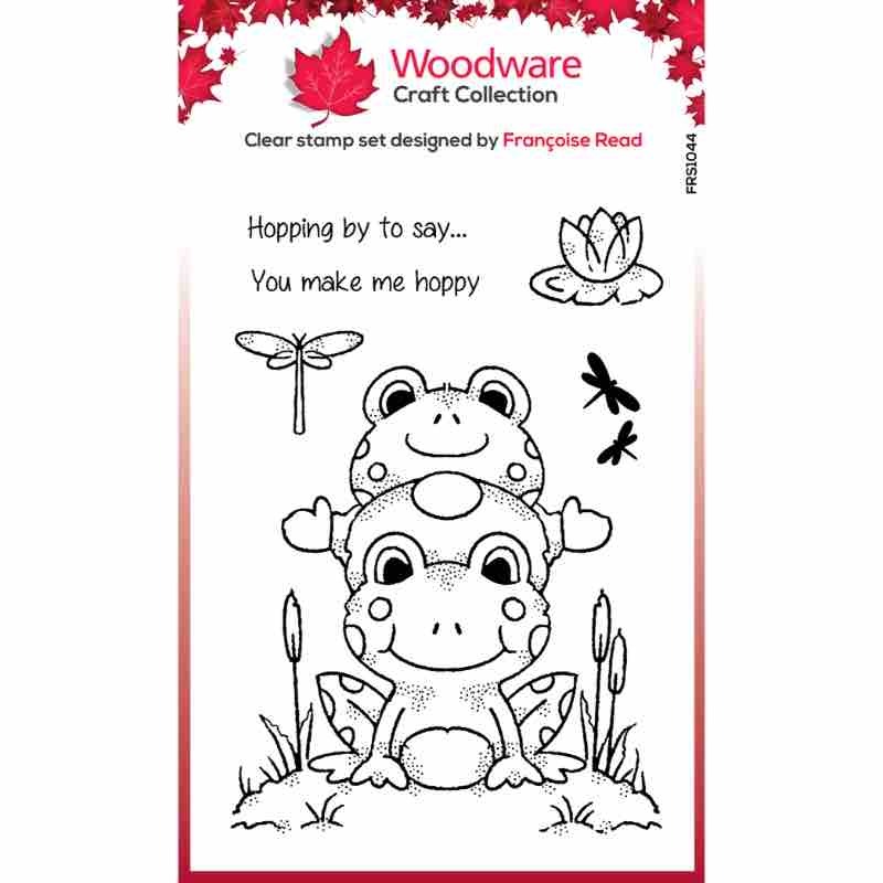 Woodware Clear Singles 4” x 6” Stamp Set - Hopping Gnome - FRS1044