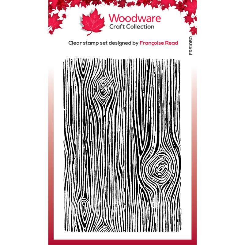 Woodware Clear Singles 4” x 6” Stamp Set - Woodgrain - FRS1050