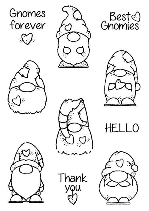 Woodware Clear Stamps Mini Gnomes