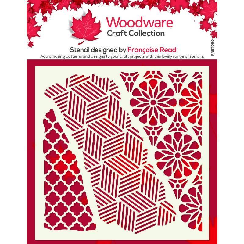 Woodware Stencil - 6in x 6in - Quito - FRST080