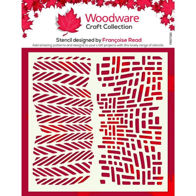 Woodware Stencil - 6in x 6in - Pampa - FRST081