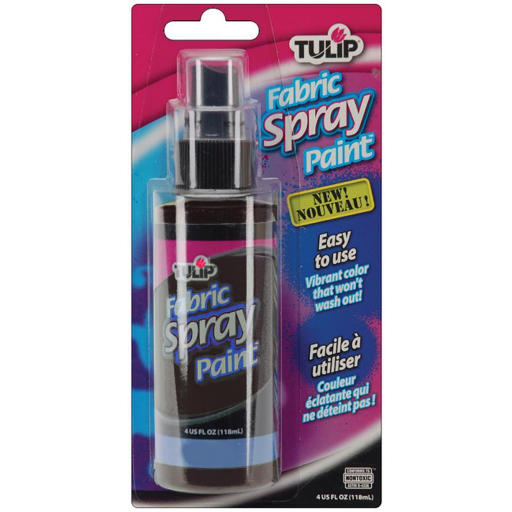 Buy the Tulip Fabric Spray Paint Black online at Scrap Dragon. All