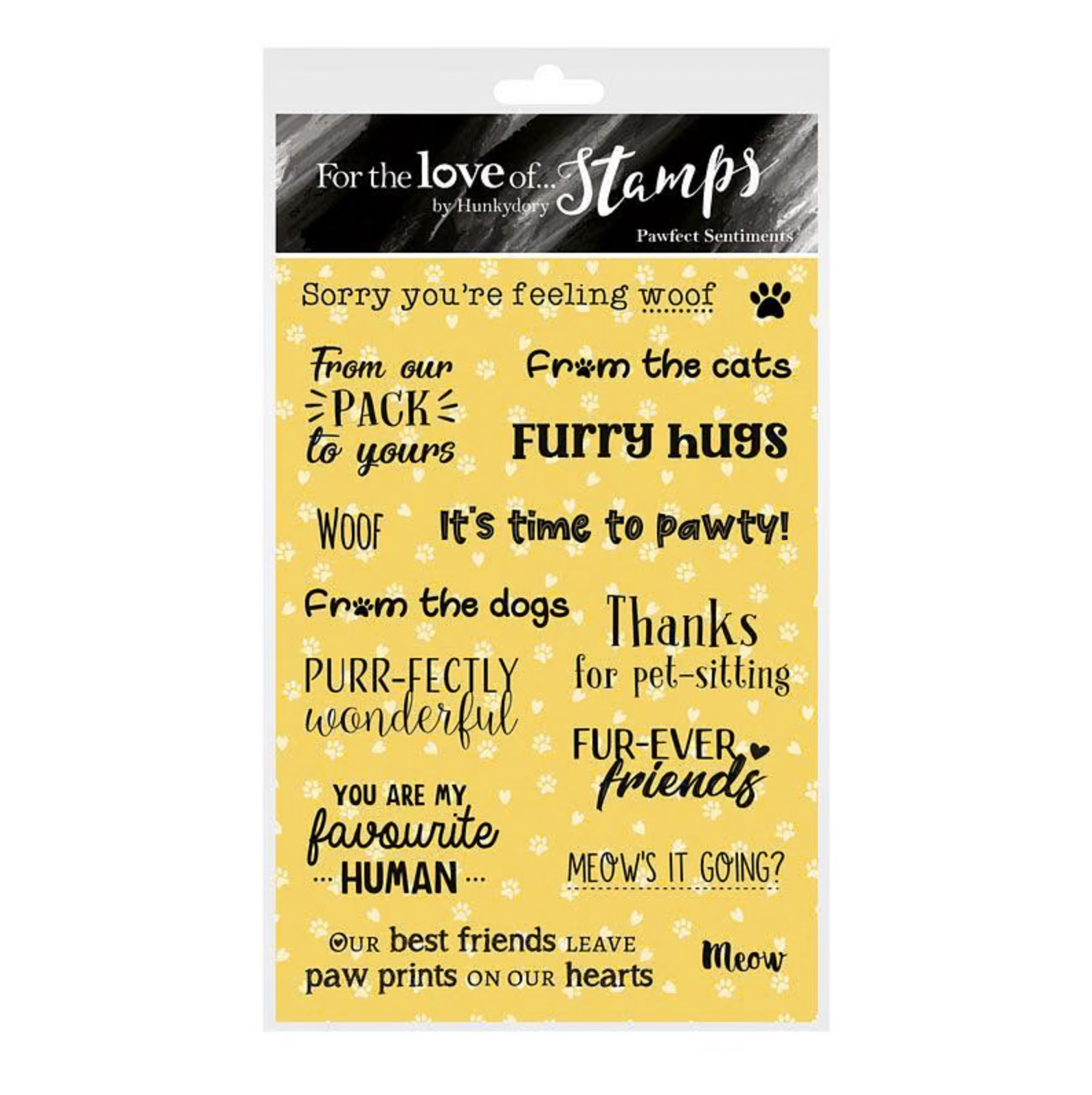 Hunkydory - For the Love of Stamps - Pawfect Sentiments