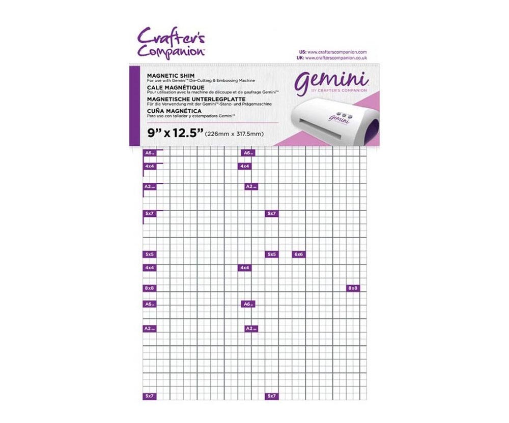 Crafter's Companion Gemini Plate - Magnetic Shim 9 x 12.5 Inch