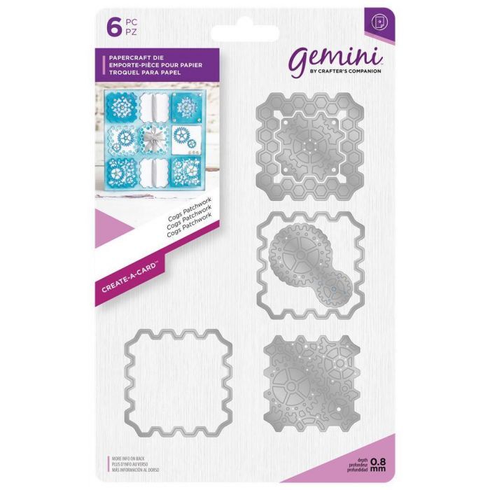 Gemini Create-a-Card Metal Die Cog Patchwork