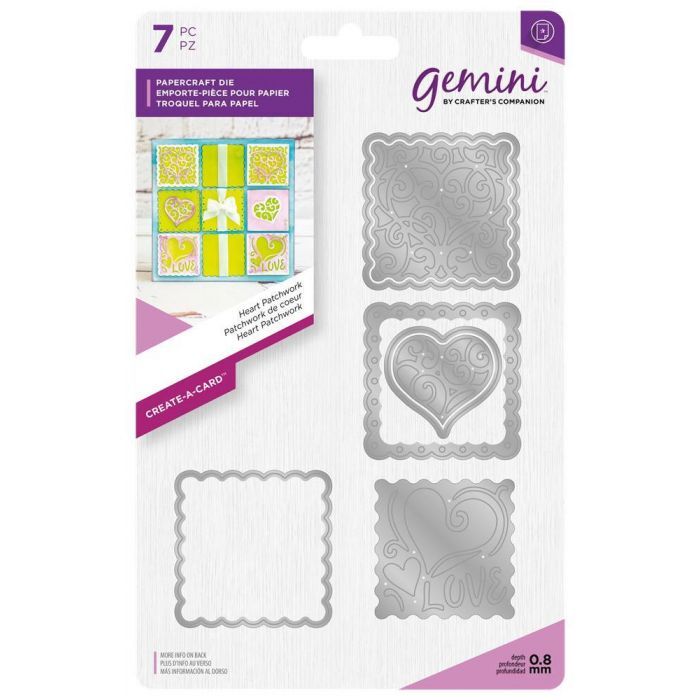 Gemini Create-a-Card Metal Die Heart Patchwork