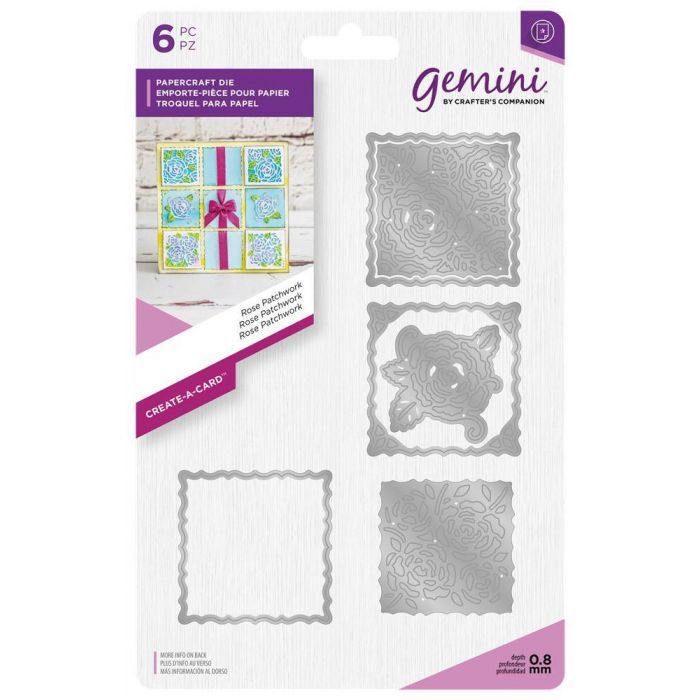 Gemini Create-a-Card Metal Die Rose Patchwork