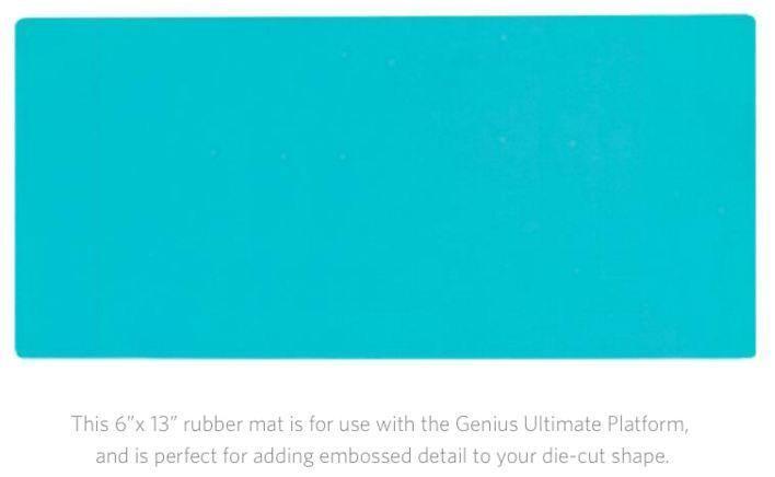 Genius Rubber Mat For EMBOSSING Dies With Genius Platform