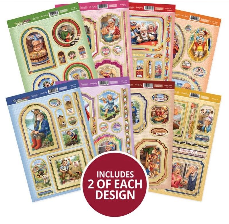 Hunkydory Crafts Golden Oldies - Senior Moments Luxury Card Toppers Kit