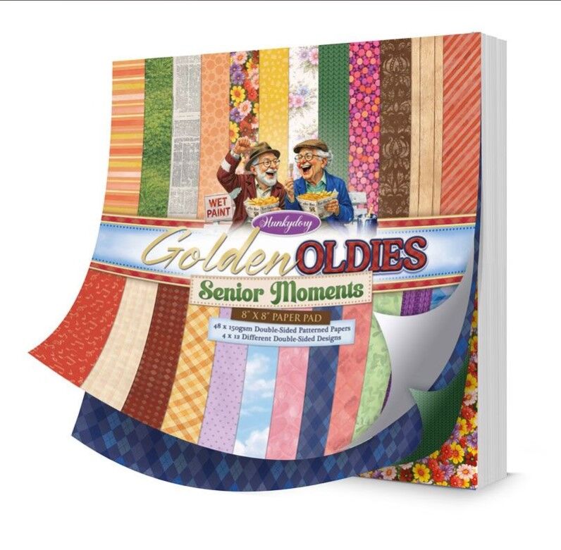 Hunkydory Crafts Golden Oldies - Senior Moments 8x8 Paper Pad