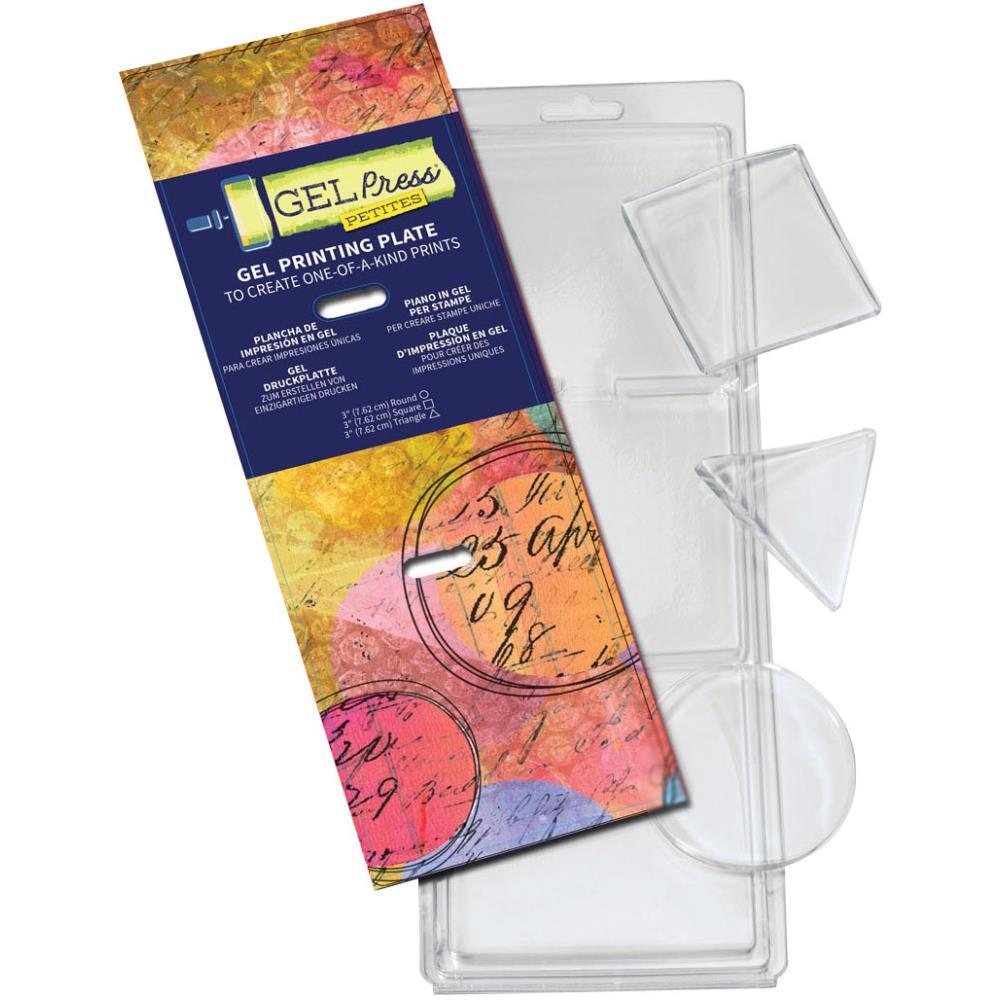 Gel Press PolyGel Plate Reusable Gel Printing Plates Petites 3Pkg