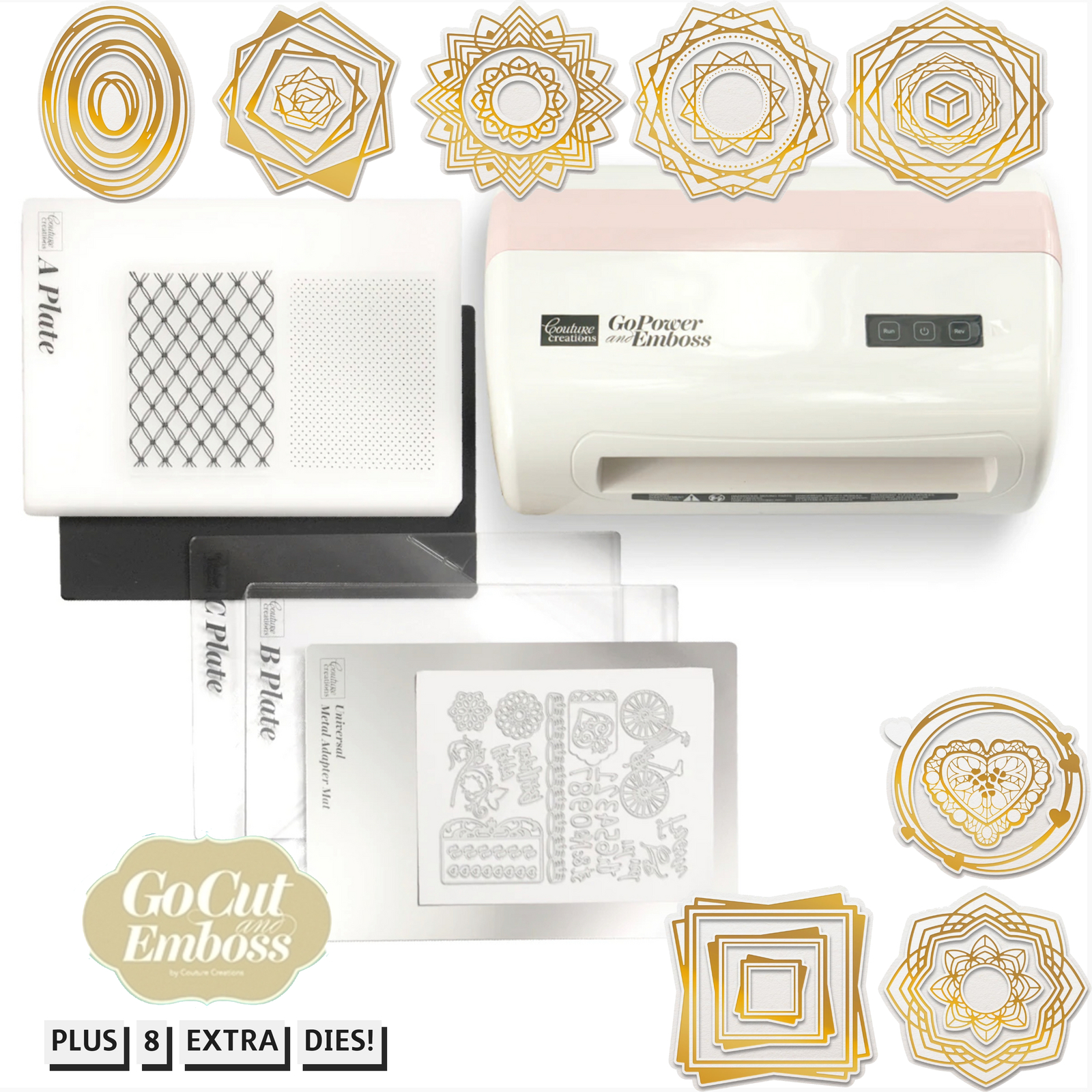 GoPower & Emboss with Couture Creations Nesting Dies Bundle