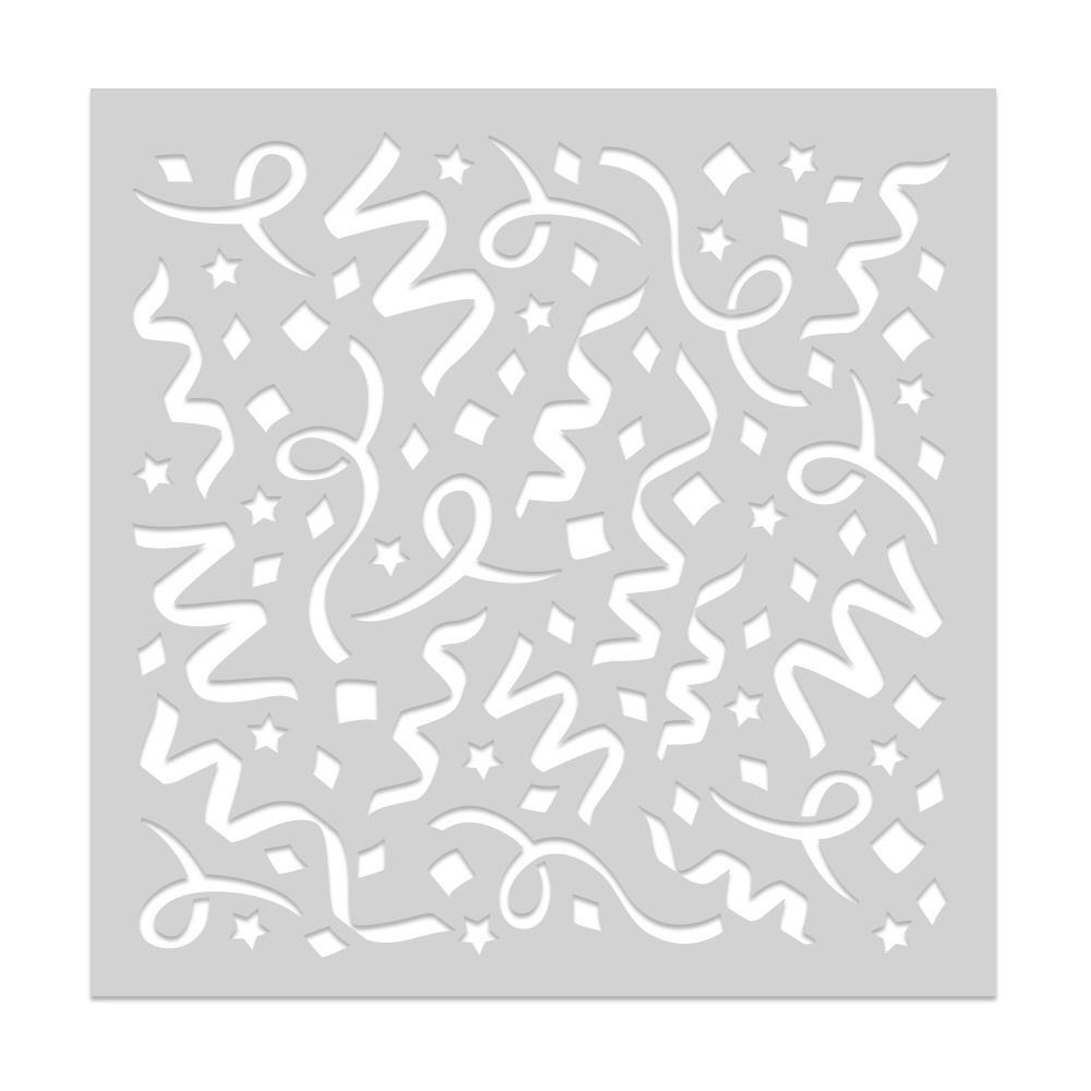 Hero Arts Designer Template Stencil 6x6 Streamer