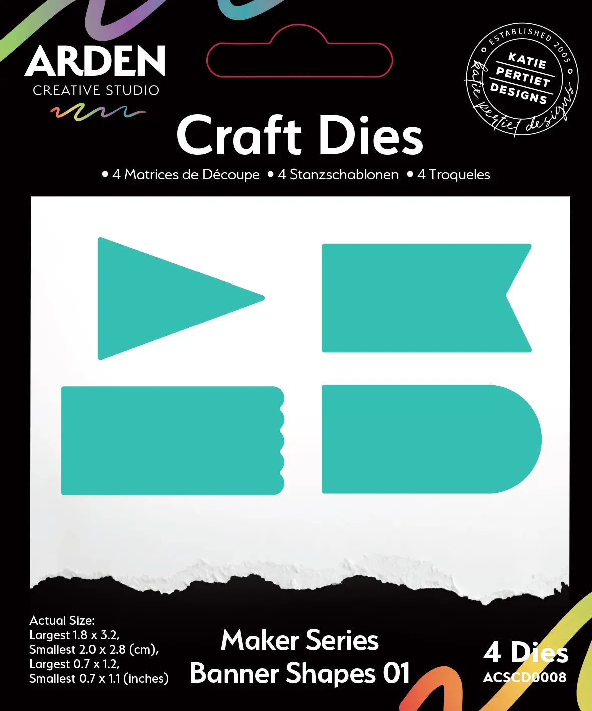 Arden Creative Craft Dies - Maker Series - Banner Shape 01