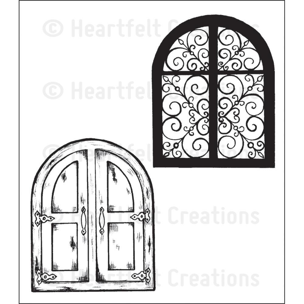 Heartfelt Creations Cling Stamps Grand Portal