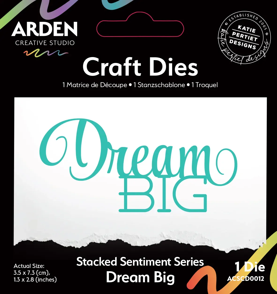 Arden Creative Craft Dies - Sentiment Series - Stacked Dream Big