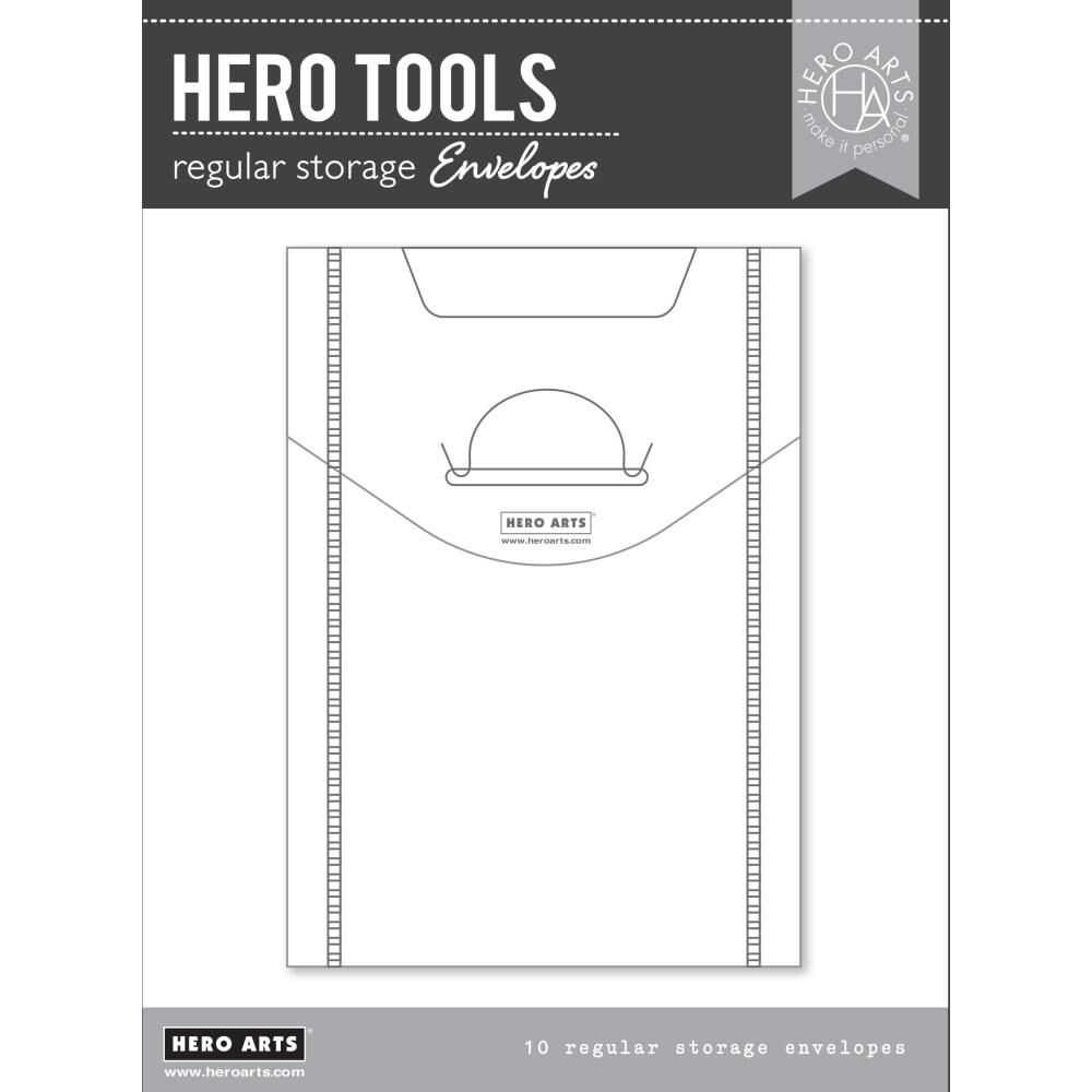 Hero Arts Storage Envelopes 5"X7" 10/Pkg