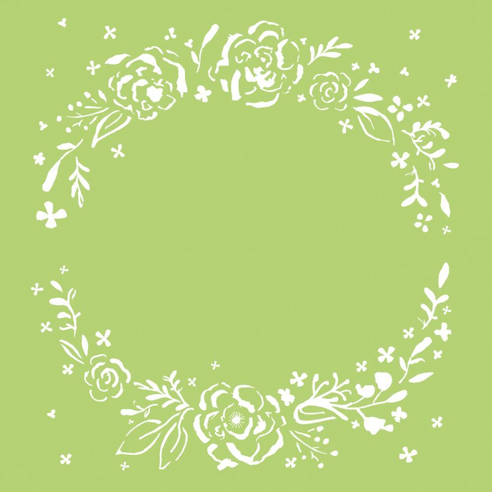 KaiserCraft Designer Template Stencil 6x6 Floral Wreath