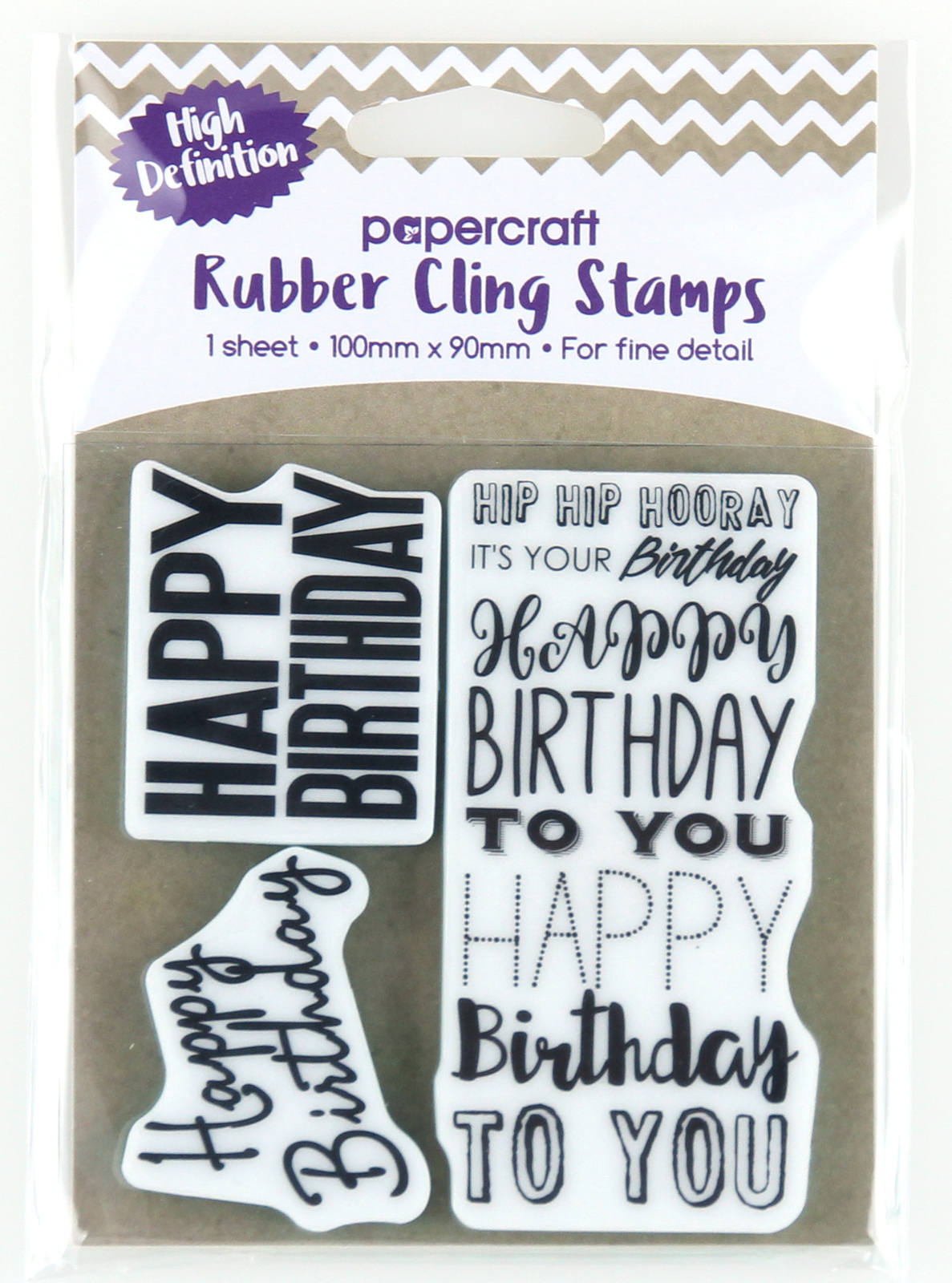 Papercraft Cling Stamps Celebrations Happy Birthday