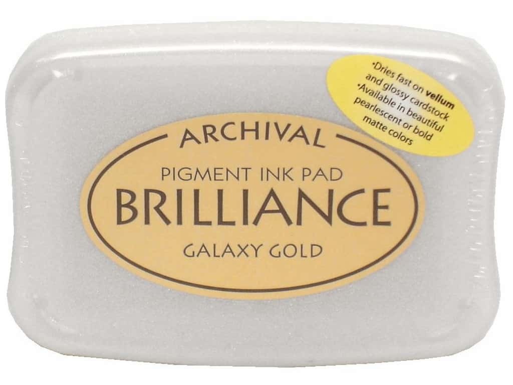 Memento Pigment Ink Pad Brilliance Galaxy Gold
