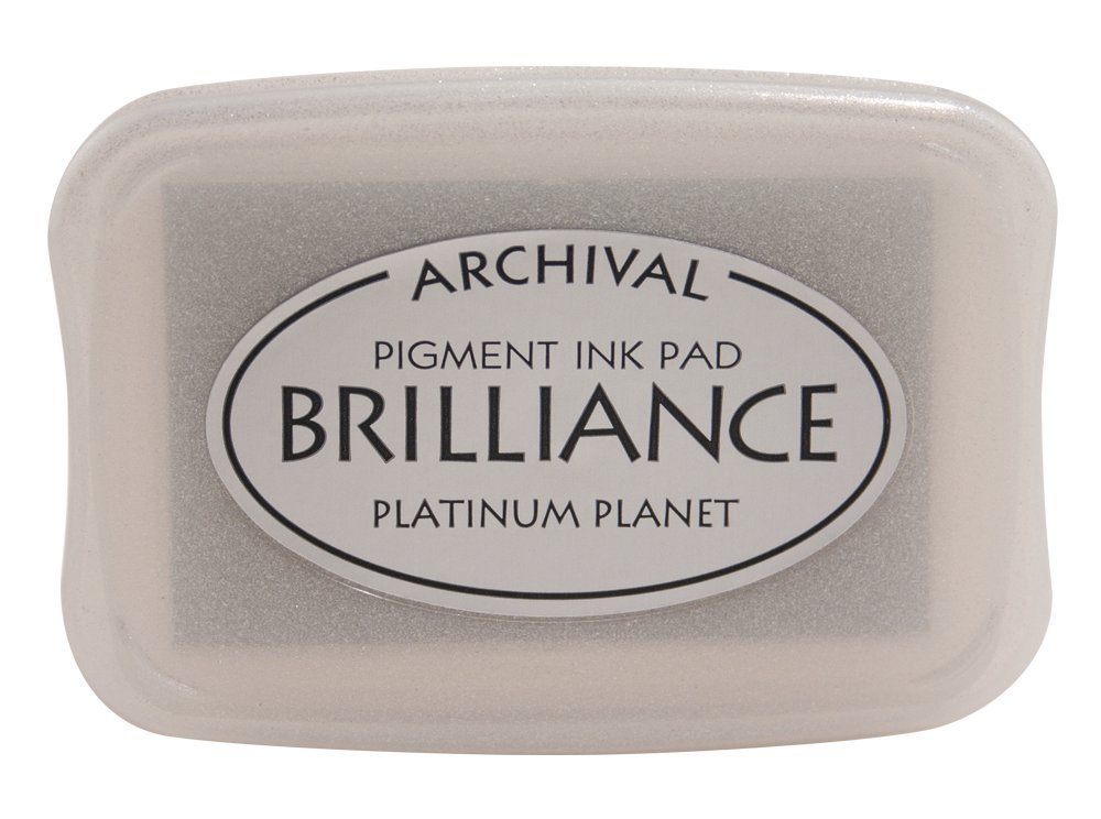 Memento Pigment Ink Pad Brilliance Platinum Planet