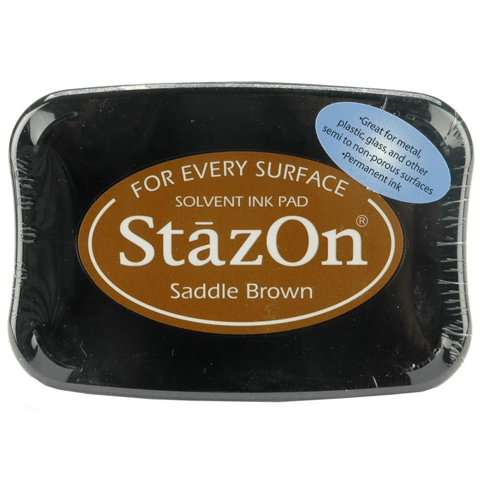 StazOn Ink Pad Saddle Brown 
