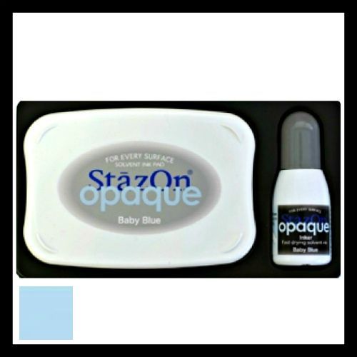 StazOn Ink Pad Opaque Baby Blue Ink Kit