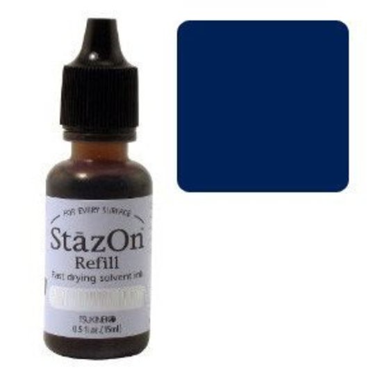 StazOn Craft Ink Refill 15ml Midnight Blue