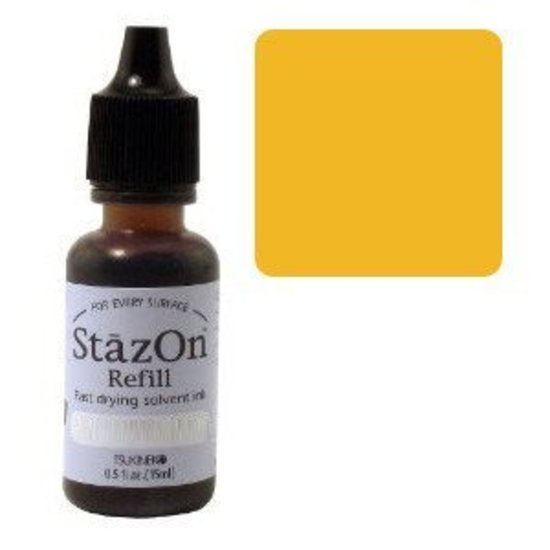 StazOn Craft Ink Refill 15ml Mustard