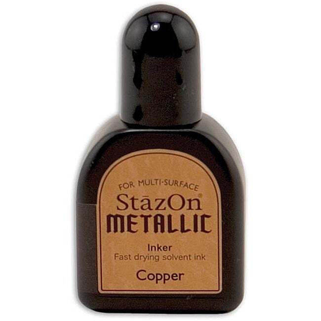StazOn Craft Ink Refill Reinker 15ml Metallic Copper