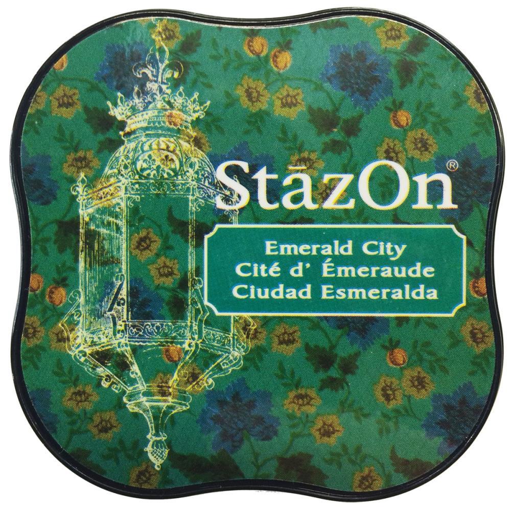 StazOn Craft Ink Pad Midi Emerald City