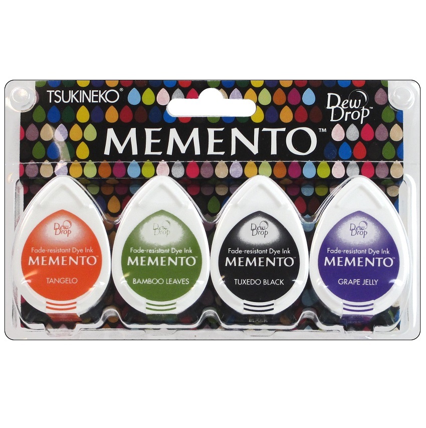 Tsukineko Memento Dye Ink Pads Dew Drops 4/Pkg Jelly Beans