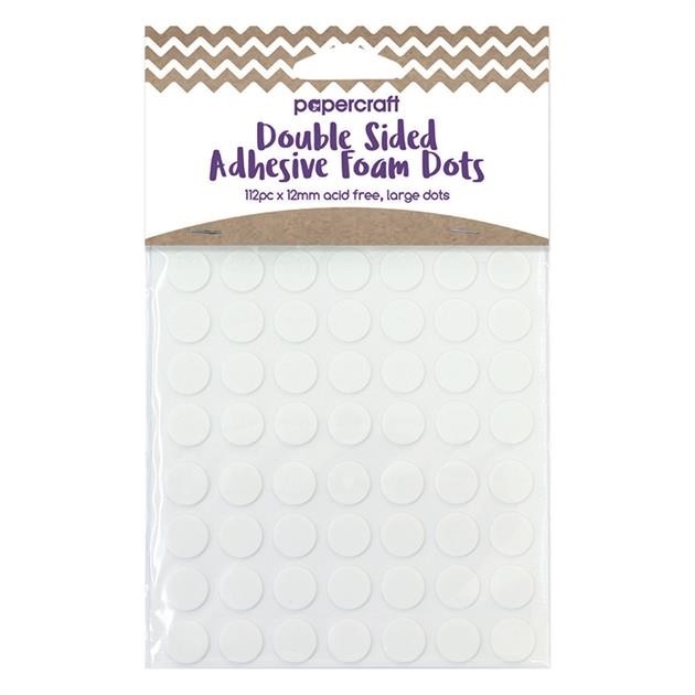 PaperCraft Adhesive Foam Dots 224 Double-Sided 12mm ACID FREE